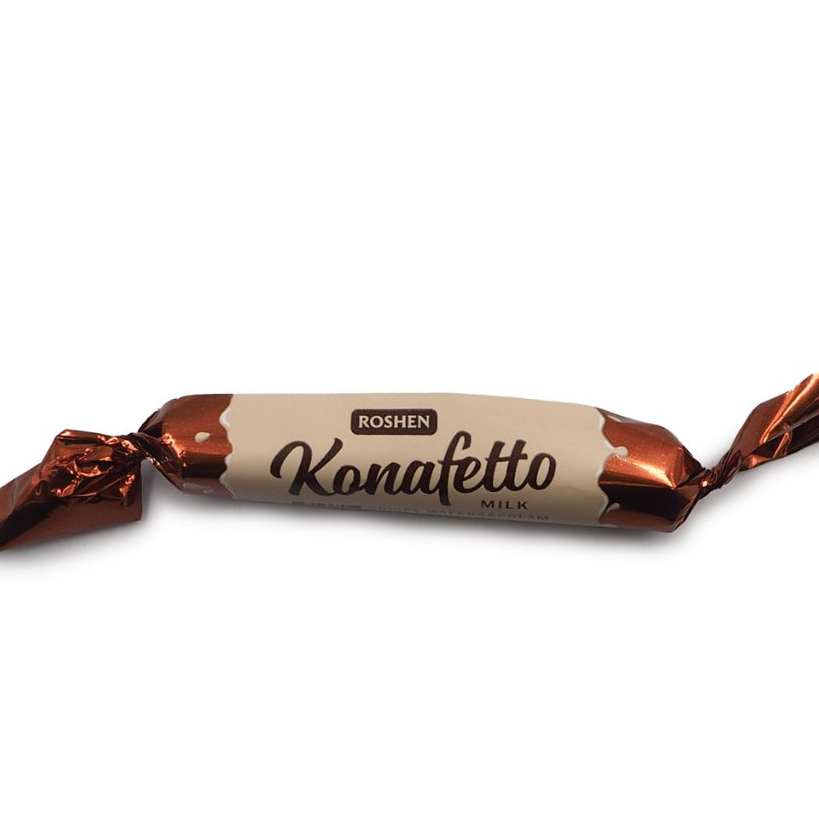 [ROSHEN KONAFETTO MILK BLANC CRISPY WAFERS & CREAM] (250G)