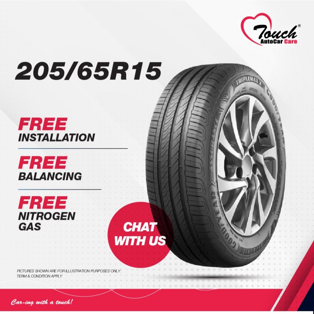ใหม่ TIRES 205/65R15 Camry Accord Innova 2056515 (ติดตั้งฟรีที่ Subang & Kota Kemuning)