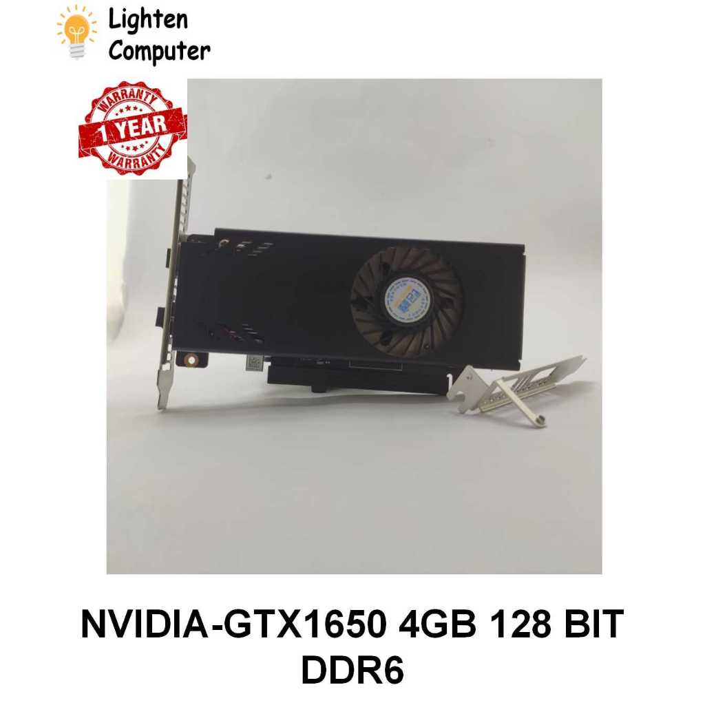 ใหม่ NVIDIA GTX 1650 128Bit 4GB กราฟิกการ์ดโปรไฟล์ต่ําสําหรับ SFF CPU | ต้องการ 6 พิน | GDDR6 | การ์