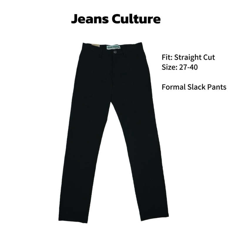 กางเกงยีนส์วัฒนธรรมผู้ชายs Straight Cut Slack Pants Seluar Slack Licin Lelaki 526-2002