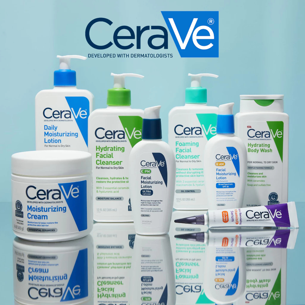 Cerave Official Store Retinol Serum Facial Cleanser Moisturising Lotion Eye Cream Toner Sunscreen GS