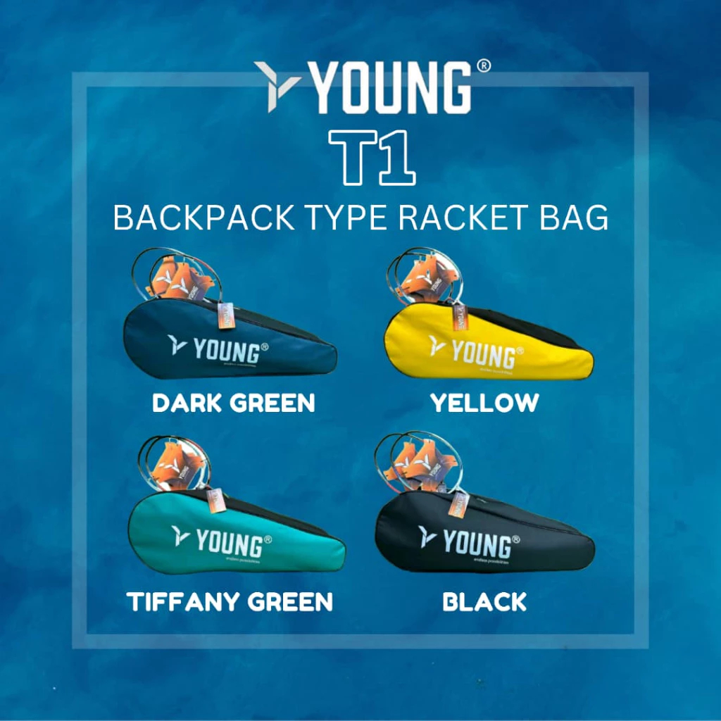 YOUNG T1 กระเป๋าเป้สะพายหลังประเภทแร็กเก็ต