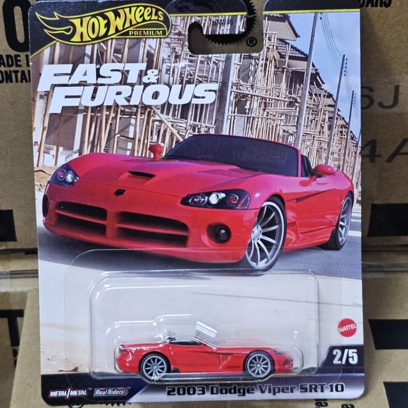 HOT WHEELS PREMIUM 2003 DODGE VIPER SRT 10 FAST AND FURIOUS TOKYO DRIFT