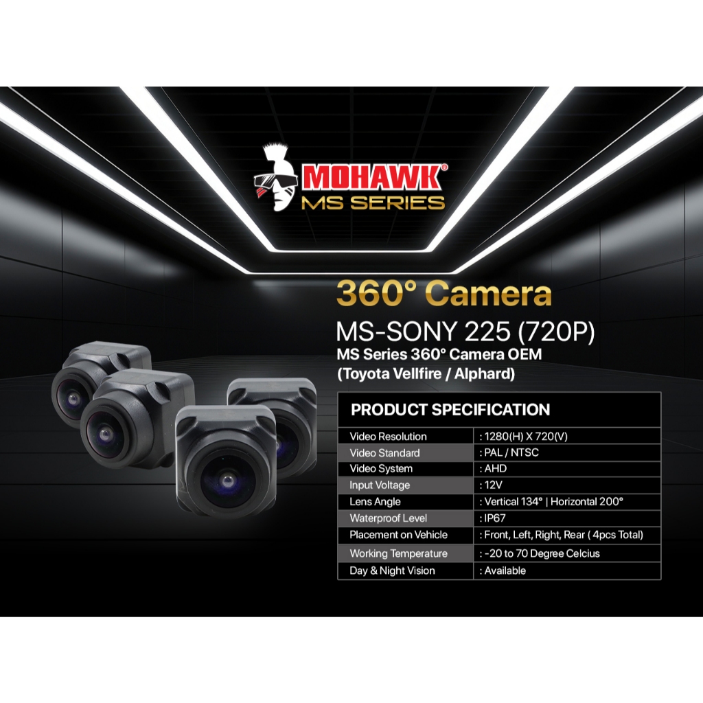 MOHAWK MS-SONY 225(720P) กล้อง MS SERIES 360