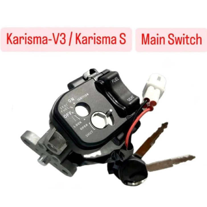 Modenas KARISMA V3 MAIN SWITCH SET 0 KUNCI SUISS SUIZ MAINSWITCH ON OFF NEW SN125 LOCK FI KARISMA125