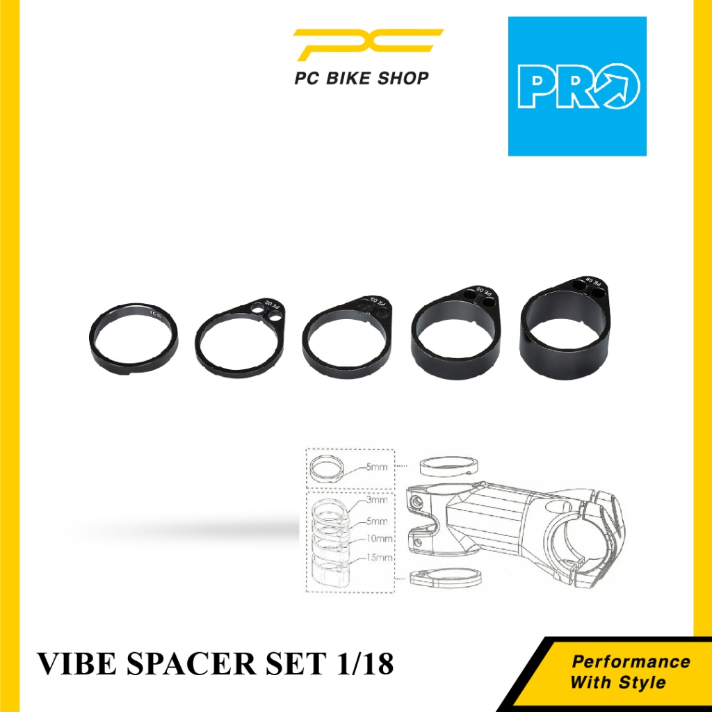 PRO VIBE SPACER SET 1-1/8" สําหรับ VIBE STEM
