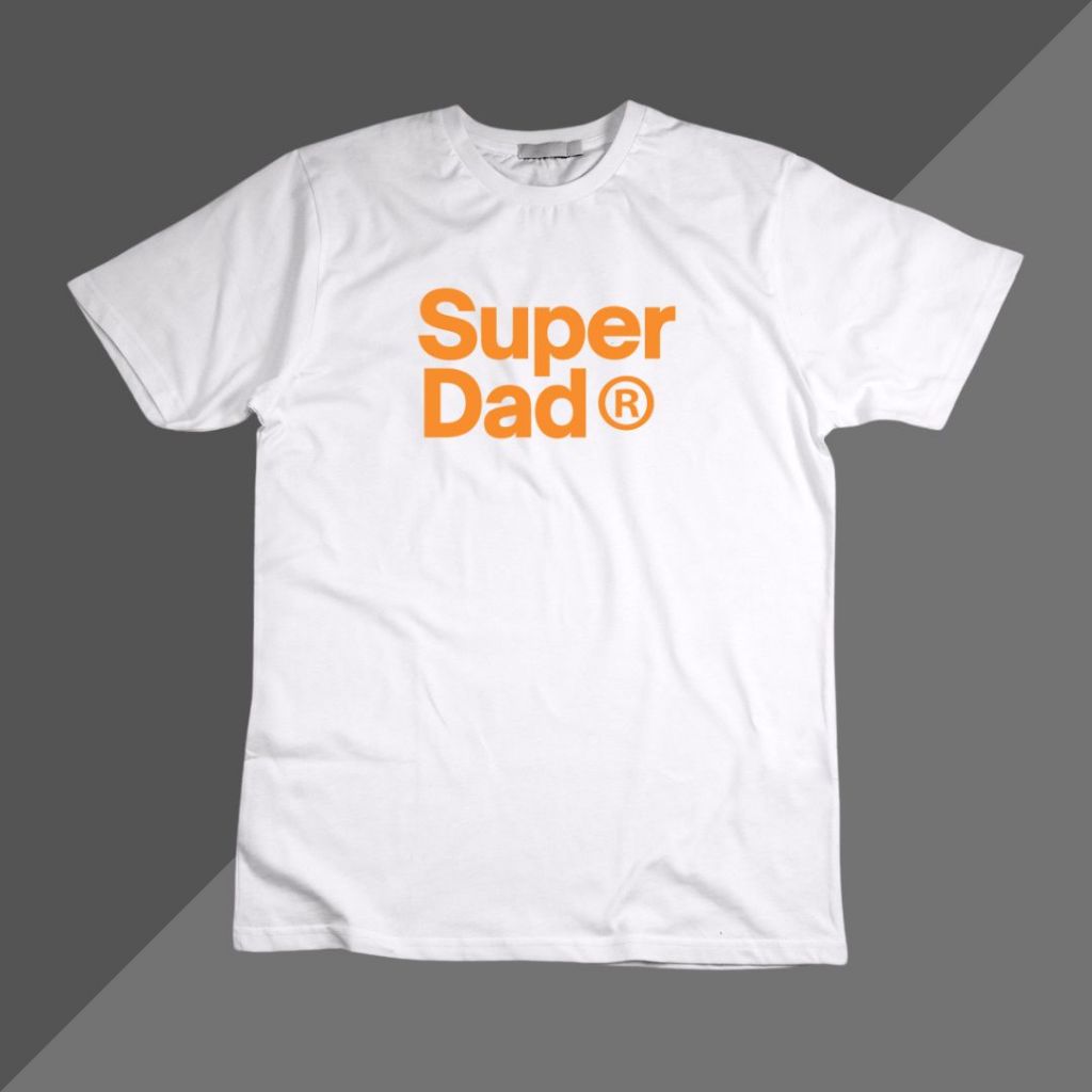 SUPER DAD ROUND NECK SHORT SLEEVE T SHIRT ราคา ถูกที่สุด ดีลบีเคเค แกลเลอรีภาพที่ 2