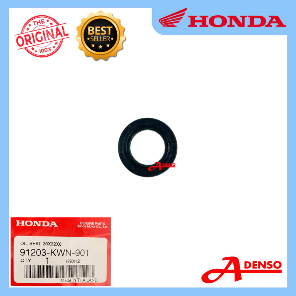 PCX150 ซีลน้ํามัน 20X32X6 RR PULLY K35 (ORIGINAL100%HONDA) 91203-KWN-901