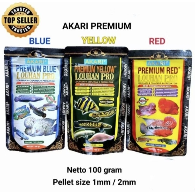 AKARI PREMIUM PELLET (ขนาด 1mm และ 2mm 100%