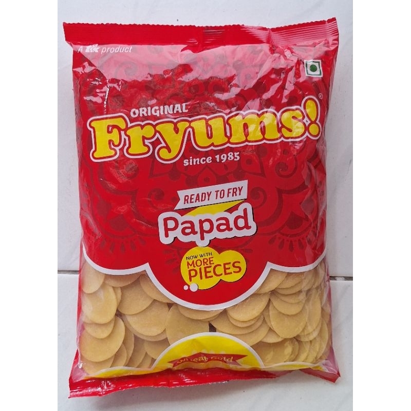 Fryums Pani Puri Papad | เฟรช | คุณภาพพรีเมียม | ทอด