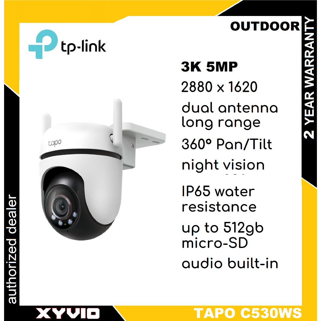 TP-LINK Tapo C530WS Outdoor Pan/Tilt Security Wi-Fi Camera