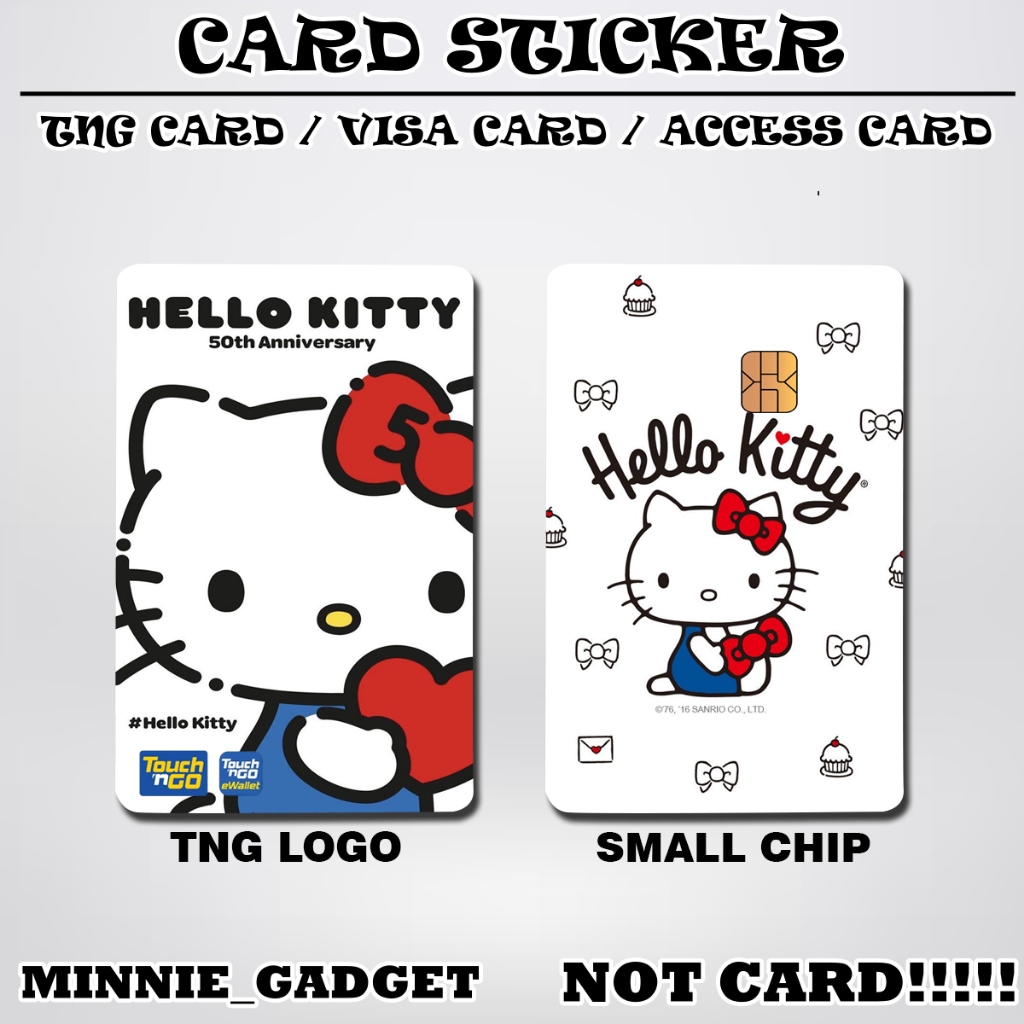 [ Hello Kitty ] Touch n Go Card Sticker Cover TNG / MASTER / VISA / CREDIT/ DEBIT CARD