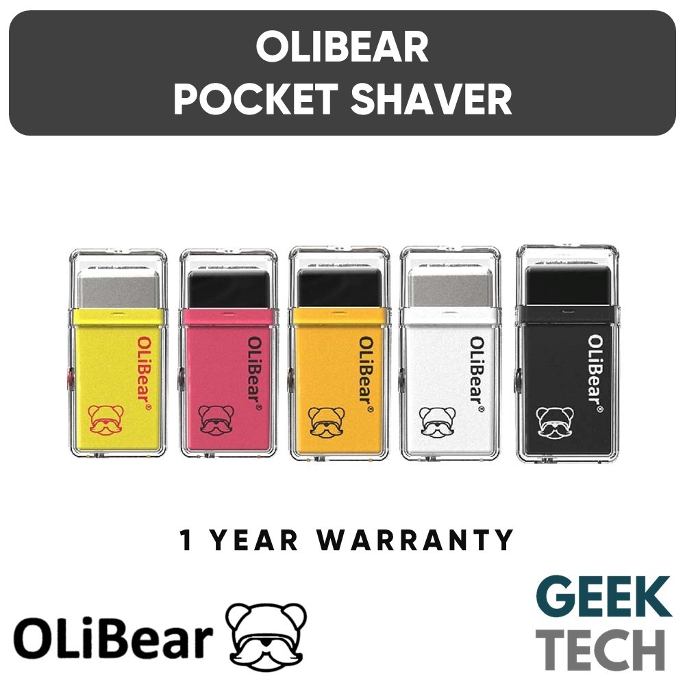 OLIBEAR Square Brick เครื่องโกนหนวดแบบพกพาแบบชาร์จไฟได้ - กันน้ํา IP68