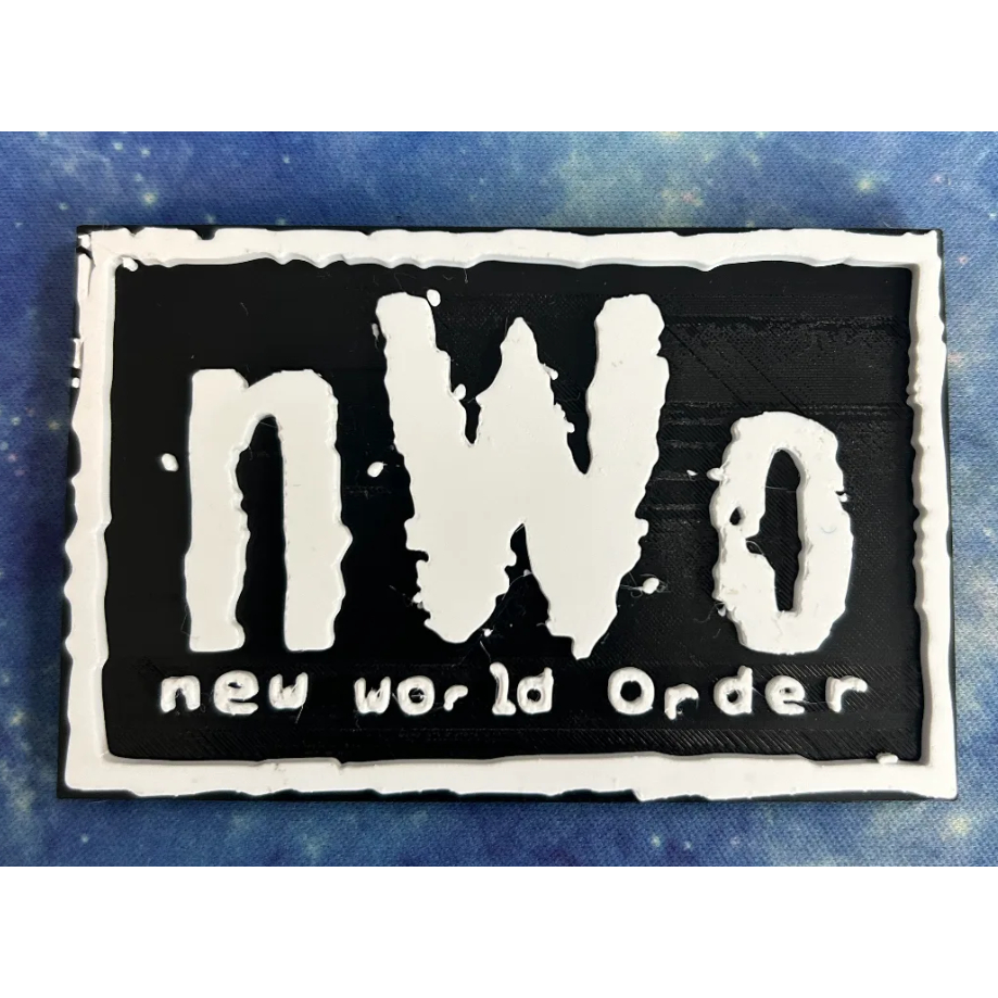โลโก้ nWo 3D หรือแม่เหล็กติดตู้เย็น (สั่งโลกใหม่)