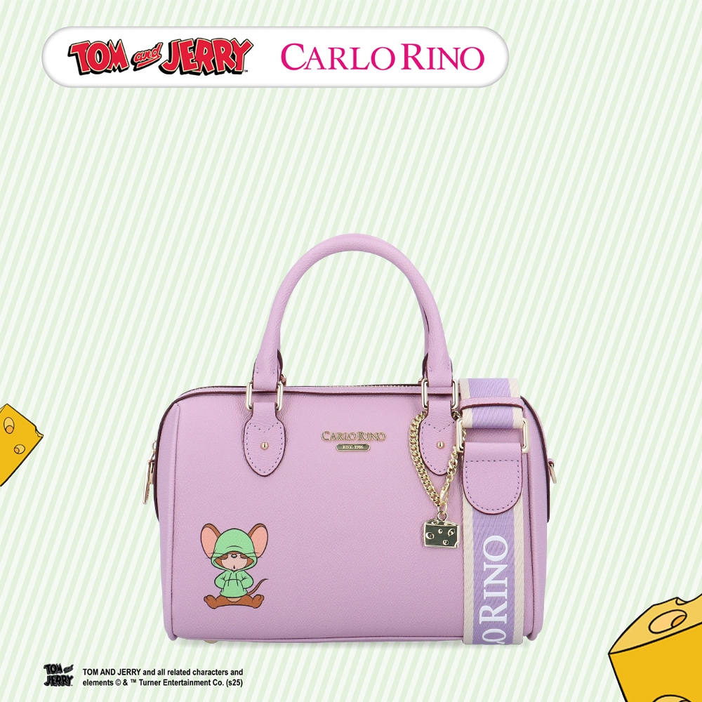 กระเป๋า Carlo Rino Tom and Jerry Bowler - สีม่วง