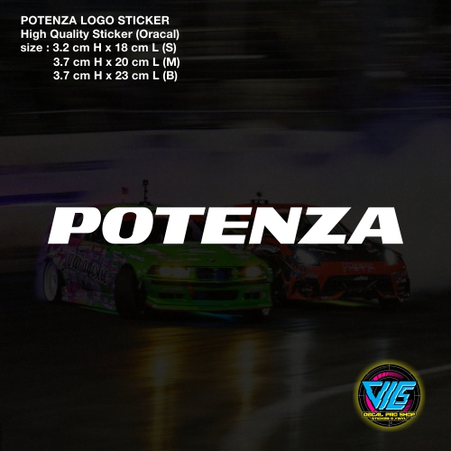 [ POTENZA ] สติ๊กเกอร์โลโก้ / รูปลอก (สติ๊กเกอร์คุณภาพสูง)