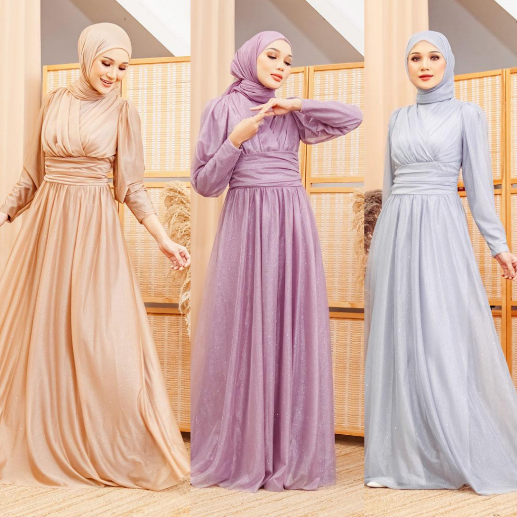 DRESS AURORA GLITTER (CALLAACLOSET)