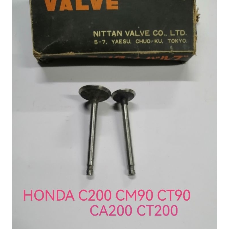 HONDA C200 CA200 CT200 CM90 CT90 EXHAUST & INTAAKE VALVES NITAN JAPAN VALVE