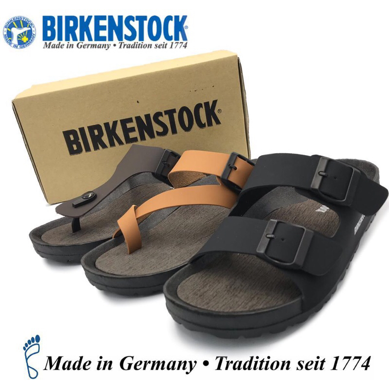 คุณภาพดี Brikenstock Superb Comfort Performing Daily Smart Sandals รองเท้าแตะ Harian Bergaya BlRKEN 