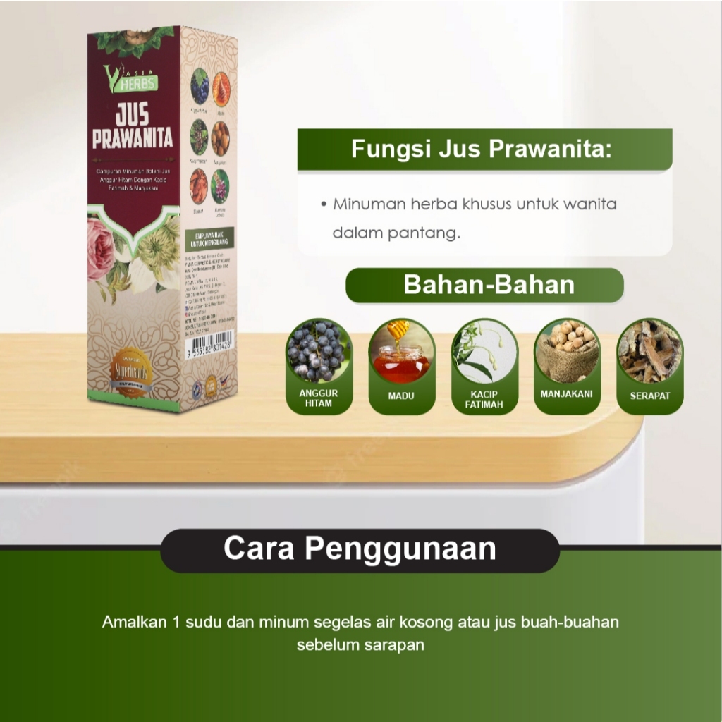 VASIA HERBS SET BERSALIN HERBA BONDA 8 IN 1- รายการหลวม