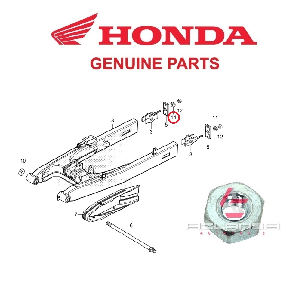 น็อตพิเศษ 6mm ( 90302-KBP-900 ) RS150R V1 V2 V3, RS-X V1 V2 & CBR150R 💯 ฮอนด้า