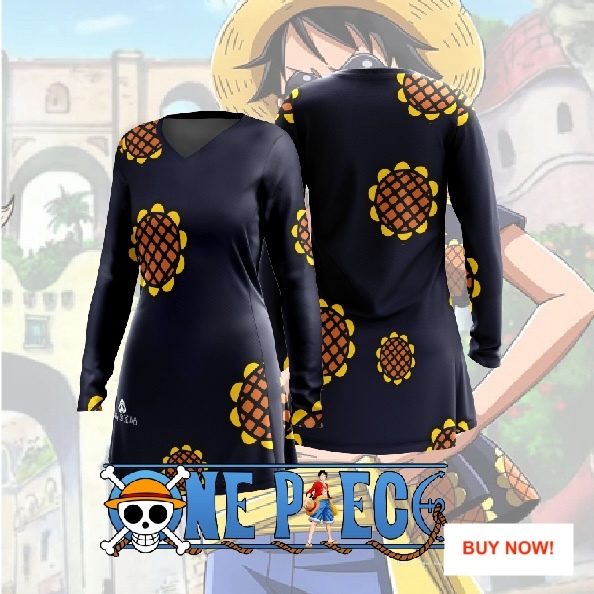 BAJU MUSLIMAH FAZZ OP03 - ดอกทานตะวันลิง D. LUFI 0NE P1ECE AN1M3 เสื้อแข่งเคเน่