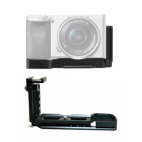 SMALLRIG Sony A6400 A6300 A6100 L-Shaped Hand Grip พร้อม Arca-Swiss Cold Shoe แผ่นเลื่อนกรงวงเล็บ ขน