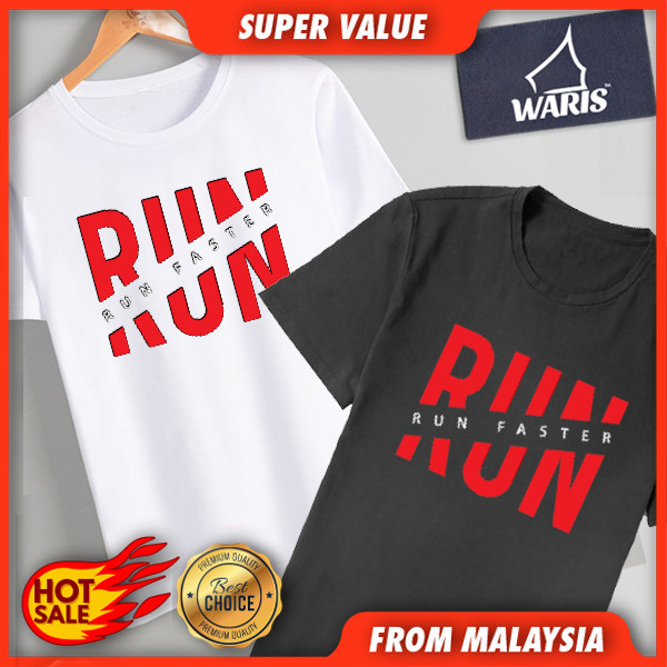 HOT Run Run Faster 01 เสื้อยืดเด็กและผู้ใหญ่ - Cotton 100% QAM