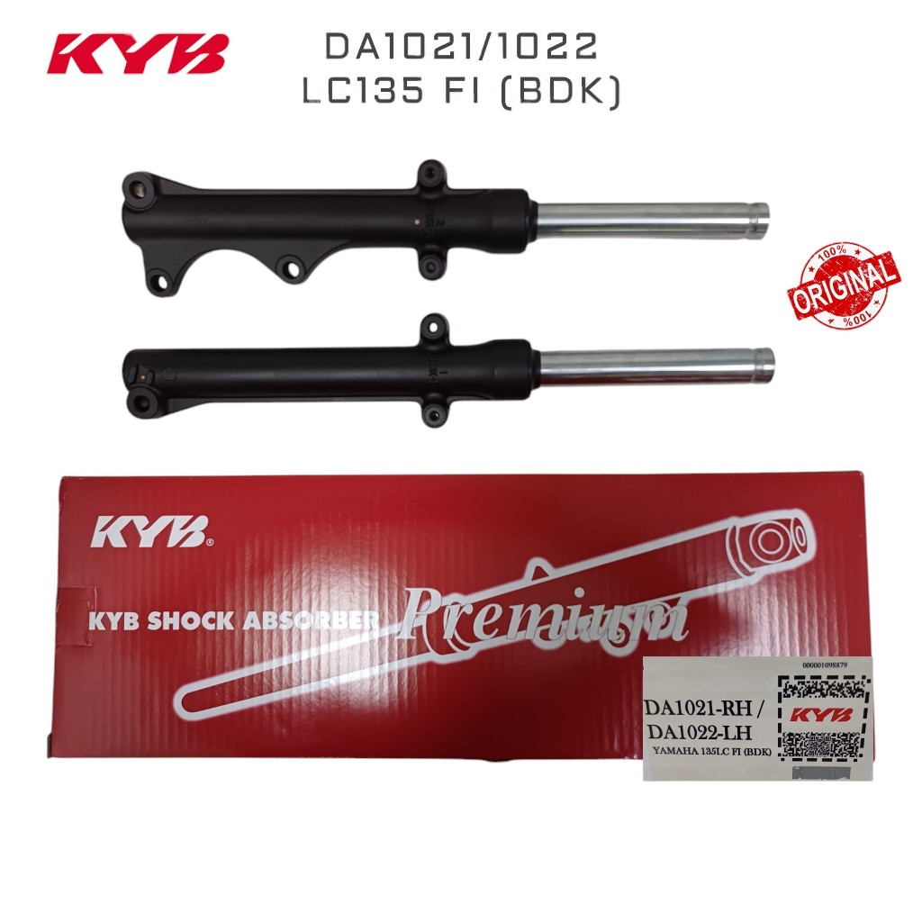 KYB Yamaha LC135 FI [BDK] FRONT FORK SET DAMPER ASSY สําหรับ YAMAHA LC135 FI [BDK KYB KAYABA DA1021 