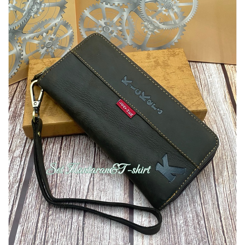 • • Leathert /Men Leather Wallet /Unisex Men Wallet Dompet Tahan Lama