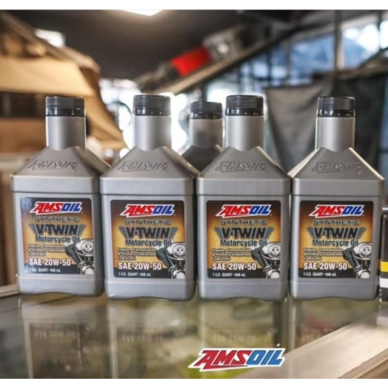 AMSOIL V-TWIN SAE20W-50 100% SYNTHETIC 946ML