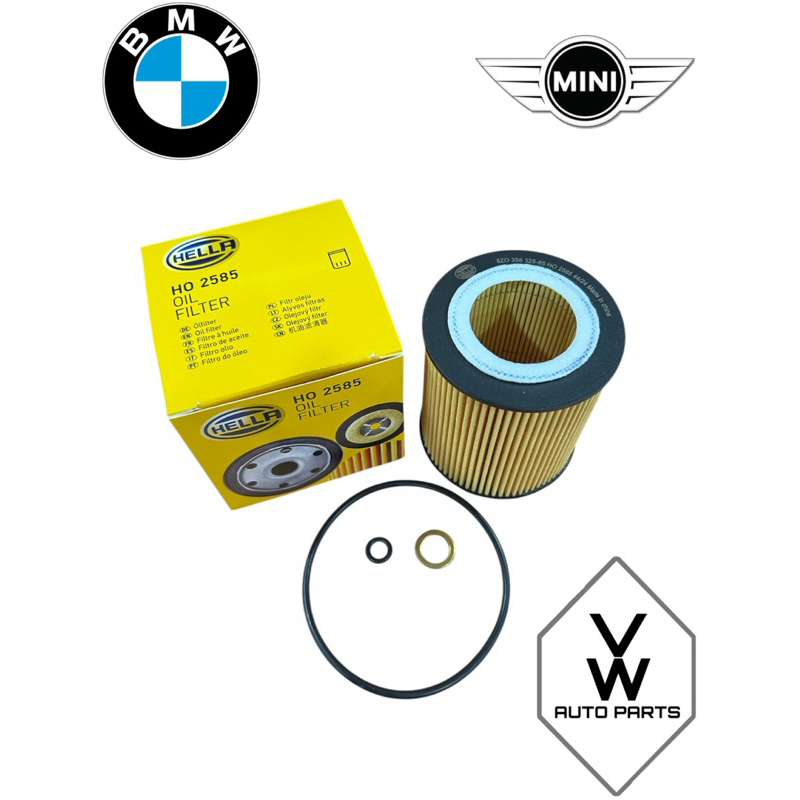 กรองน้ํามันเครื่อง BMW E90 E91 F30 E60 E61 F10 X3 X5 X6 Z4 ( 11427566327 )