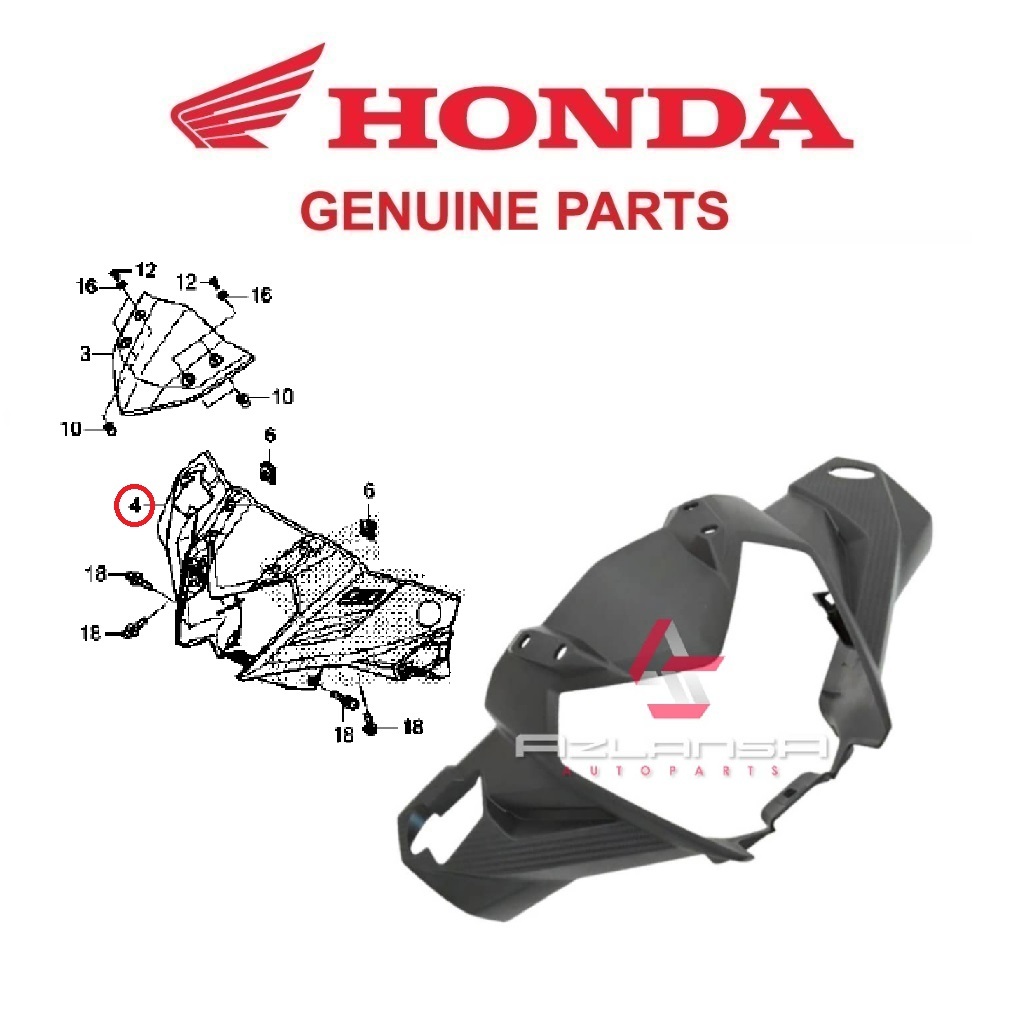 ชุดฝาครอบ FR Handle ( 53210-K56-M90ZA ) RS150R V2 V3 💯 ฮอนด้า