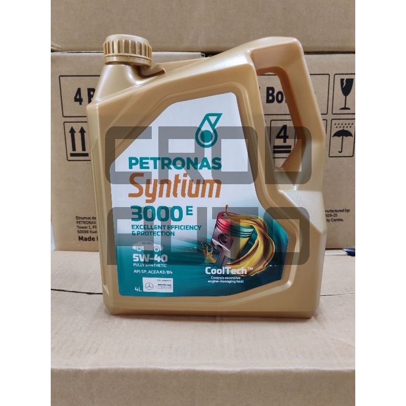 Petronas 5W40 (4 ลิตร) Syntertic 3000E Proton Perodua Honda Toyota Nissan Hyundai
