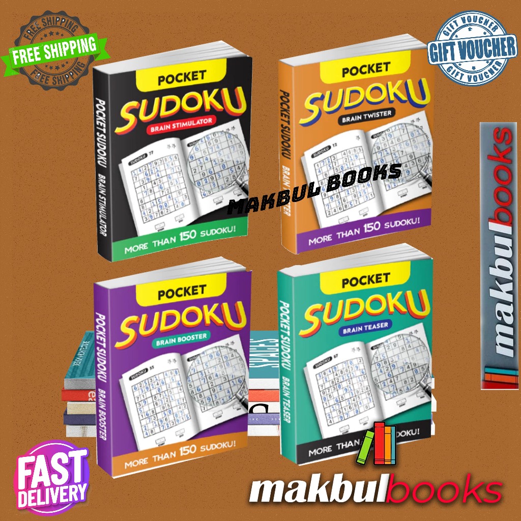 จิตใจในการจิตใจ: กระเป๋า SUDOKU BRAIN TWISTER ~ มากกว่า 150 SUDOKU!
