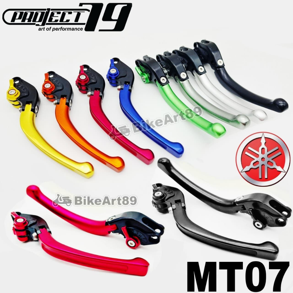 Project79 ชุดคันเบรคและคลัทช์ YAMAHA MT07 FZ7 ปรับรถจักรยานยนต์เบรคท่อ Lever Grip HandleBar MT 07 FZ