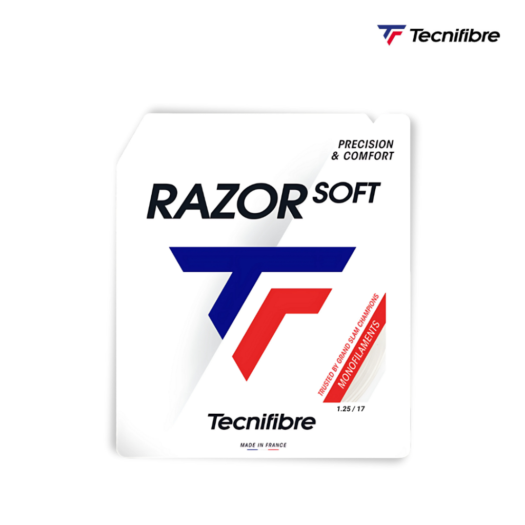 Tecnifibre Razor Soft 17g 1.25mm สายเทนนิสสีขาว 12m Packet