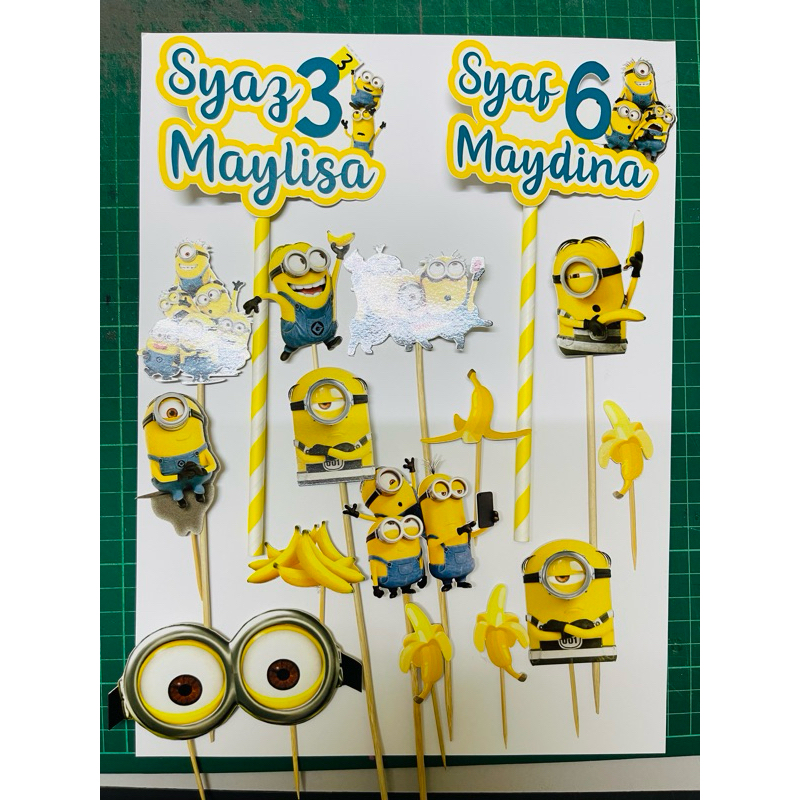 MINION TOPPER (CAN EDIT NAME)