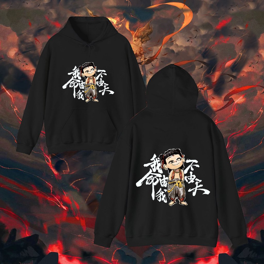 Nezha Demon Hoodie การ์ตูน Hot Nezha พิมพ์ Unisex เสื้อผ้าผ้าฝ้ายหลวมเสื้อแขนยาว Top Nezha2 Hoodie