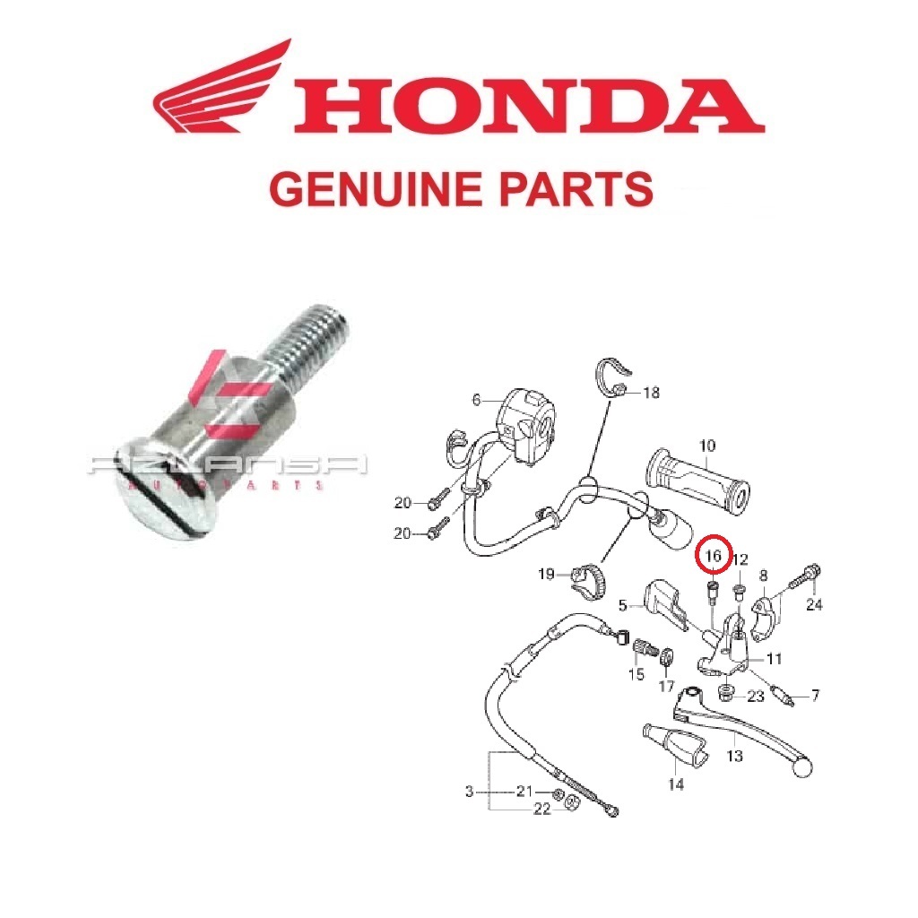 มือจับพวงมาลัย Bolt LH Pivot ( 90113-438-000 ) CBR150R & CBR250RR 💯 อะไหล่