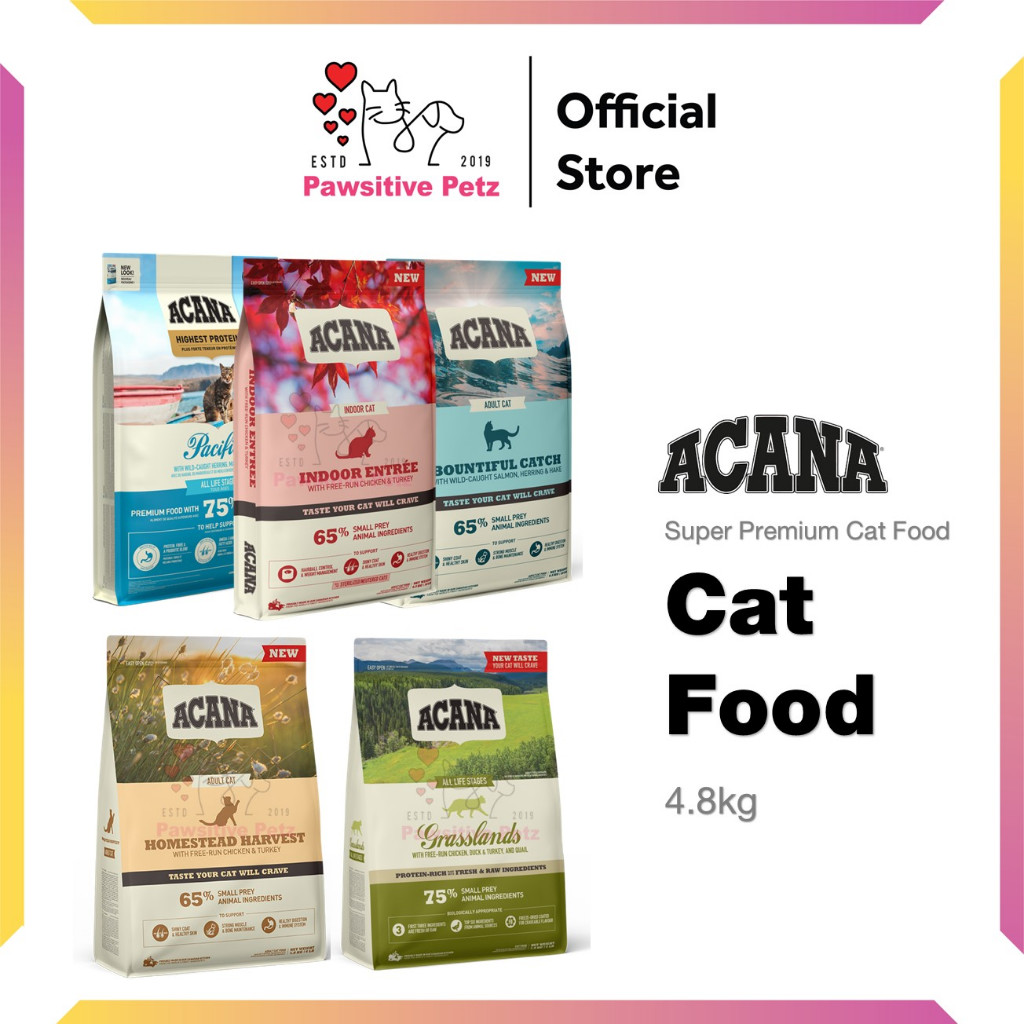 Acana Cat Food 4.8kg Super Premium Cat Food Makanan Kucing Super Premium Adult Cat Food Highest Prot