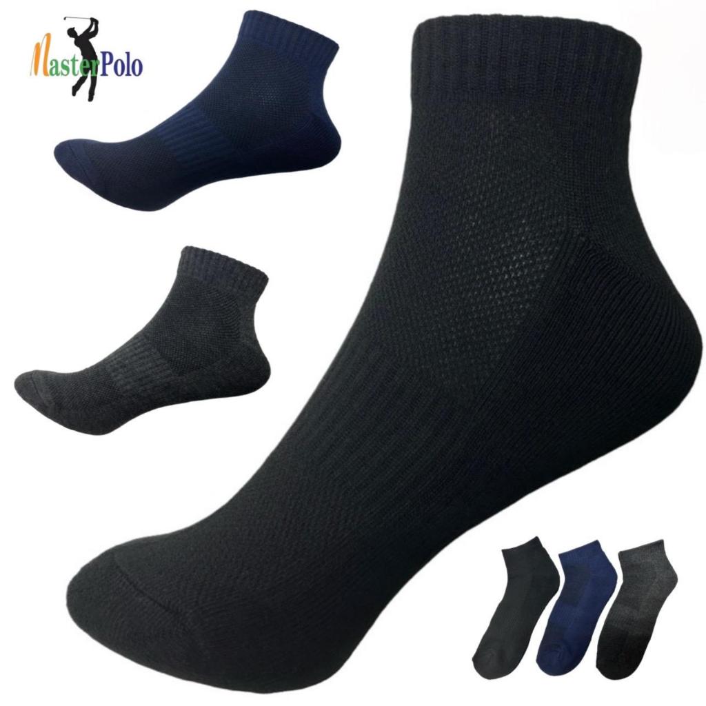 Master Polo Men Socks Dark Color Fashion Ankle Socks Cotton Stoking Lelaki Quality สบายถุงเท้า