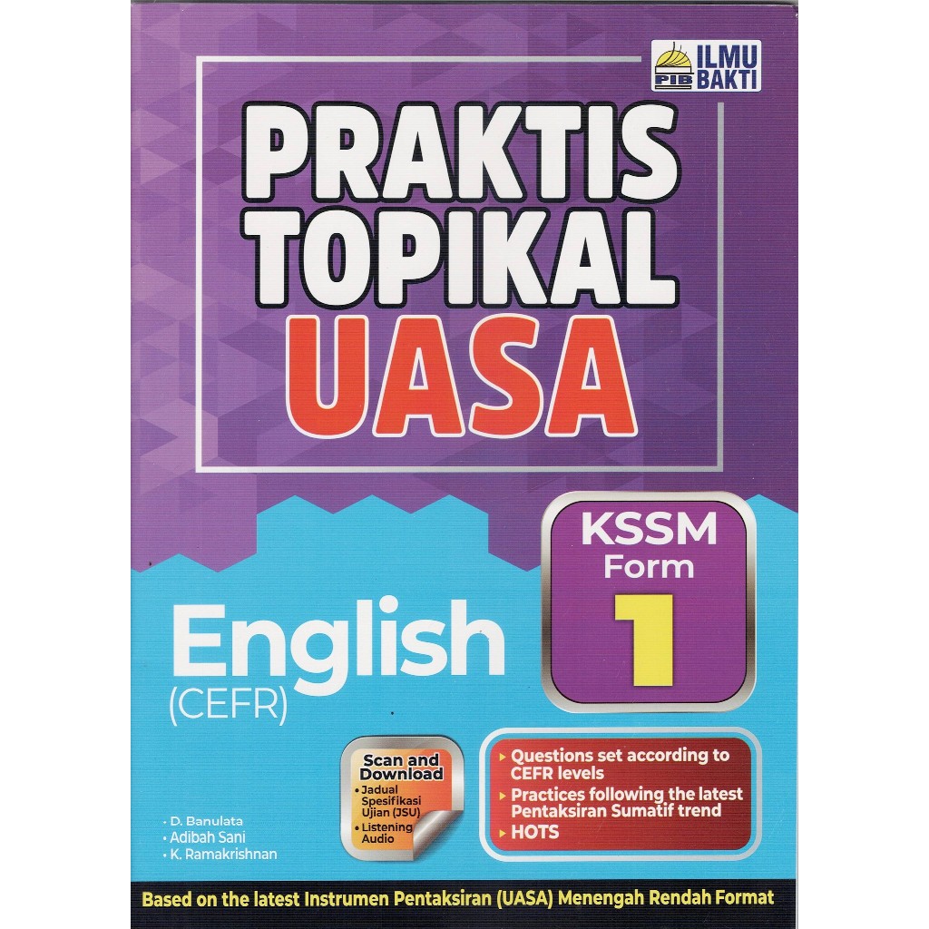 หนังสือ PRACTICE: PRACTICAL TOPICAL UASA ENGLISH ( CEFR) FORM 1 KSSM (2025)