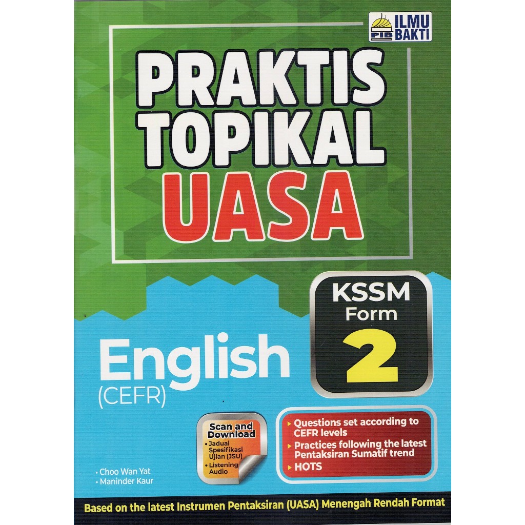หนังสือ PRACTICE: PRACTICAL TOPICAL UASA ENGLISH ( CEFR) FORM 2 KSSM (2025)