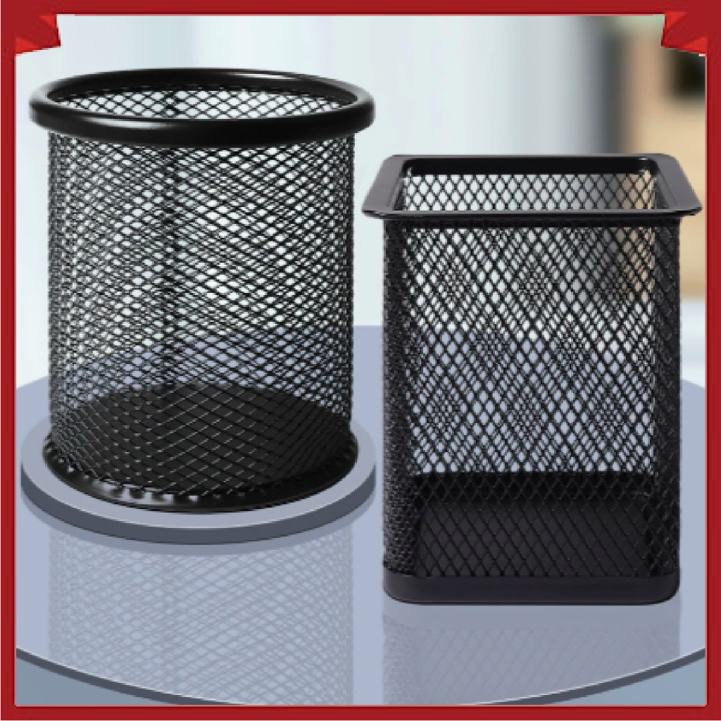 ที่ใส่ปากกาโลหะทรงกลมทรงสี่เหลี่ยมโมเดิร์น / ขาตั้งปากกา POH P0705