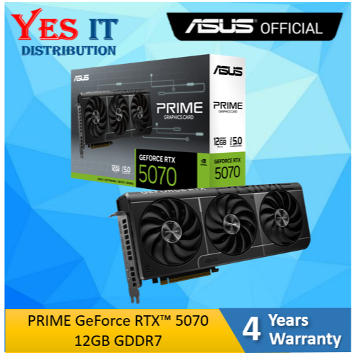 ASUS GeForce RTX5070 PRIME 12GB OC GDDR7 กราฟิกการ์ด ( PRIME-RTX5070-O12G / PRIME-RTX5070-12G )