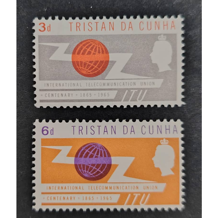 Tristan da Cunha, 1965 Union Telecommunics, MINT, COMPLETE SET