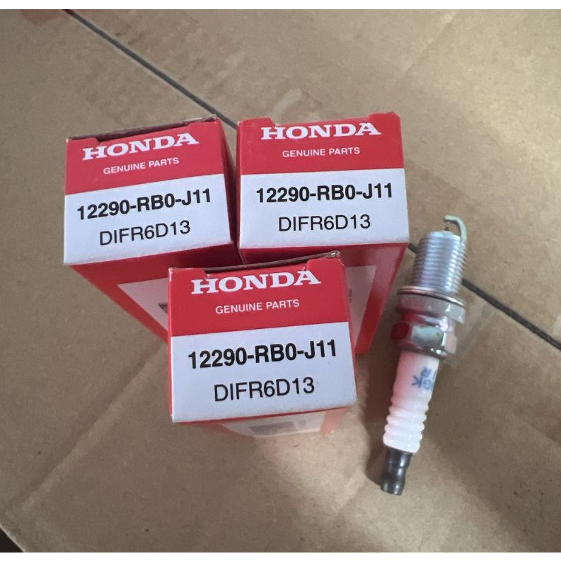 12290-RB0-J11 HONDA CITY T9A, JAZZ T5A, HRV T7A, CRZ, BRV TSA IRIDIUM SPARK PLUG (DIFR6D13) (1 ชุด -