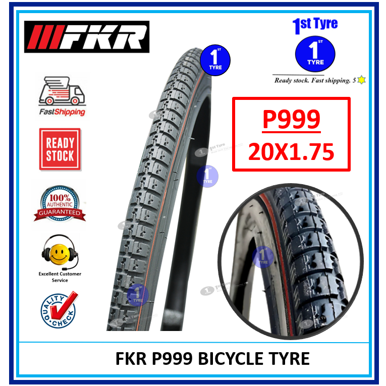 TAYAR BASIKAL FKR 20 X 1.75 999 สายแดงจักรยาน TIRE