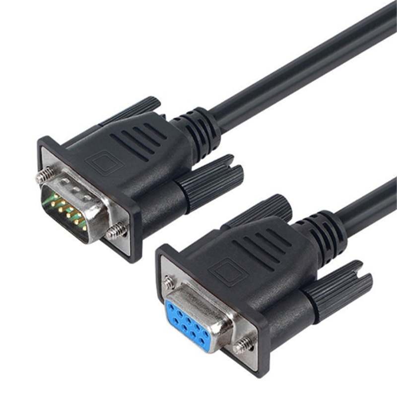 1.5M 9 Pin RS232 Serial Null Modem Cable Male to Female Direct Connection / Cross